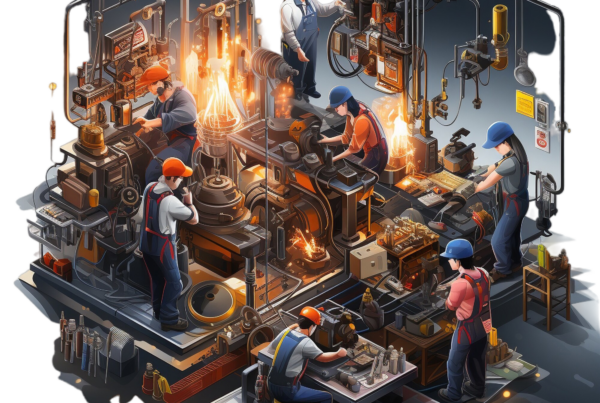 Nachhaltiges Wirtschaften als Erfolgsfaktor - Menschen die in einer Fabrik arbeiten (