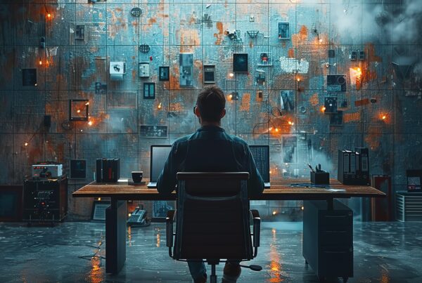 Algorithmische Leistungsbewertung am Arbeitsplatz – Symbolbild für KI, Vertrauen und Führung im Mittelstand