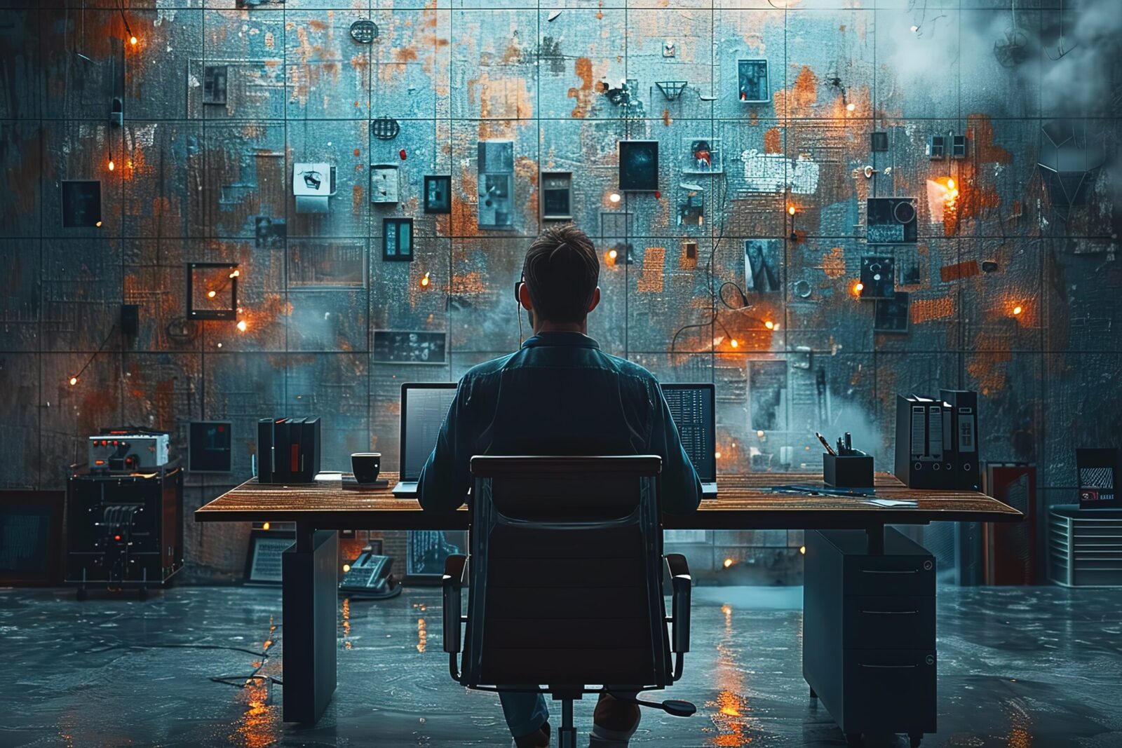 Algorithmische Leistungsbewertung am Arbeitsplatz – Symbolbild für KI, Vertrauen und Führung im Mittelstand